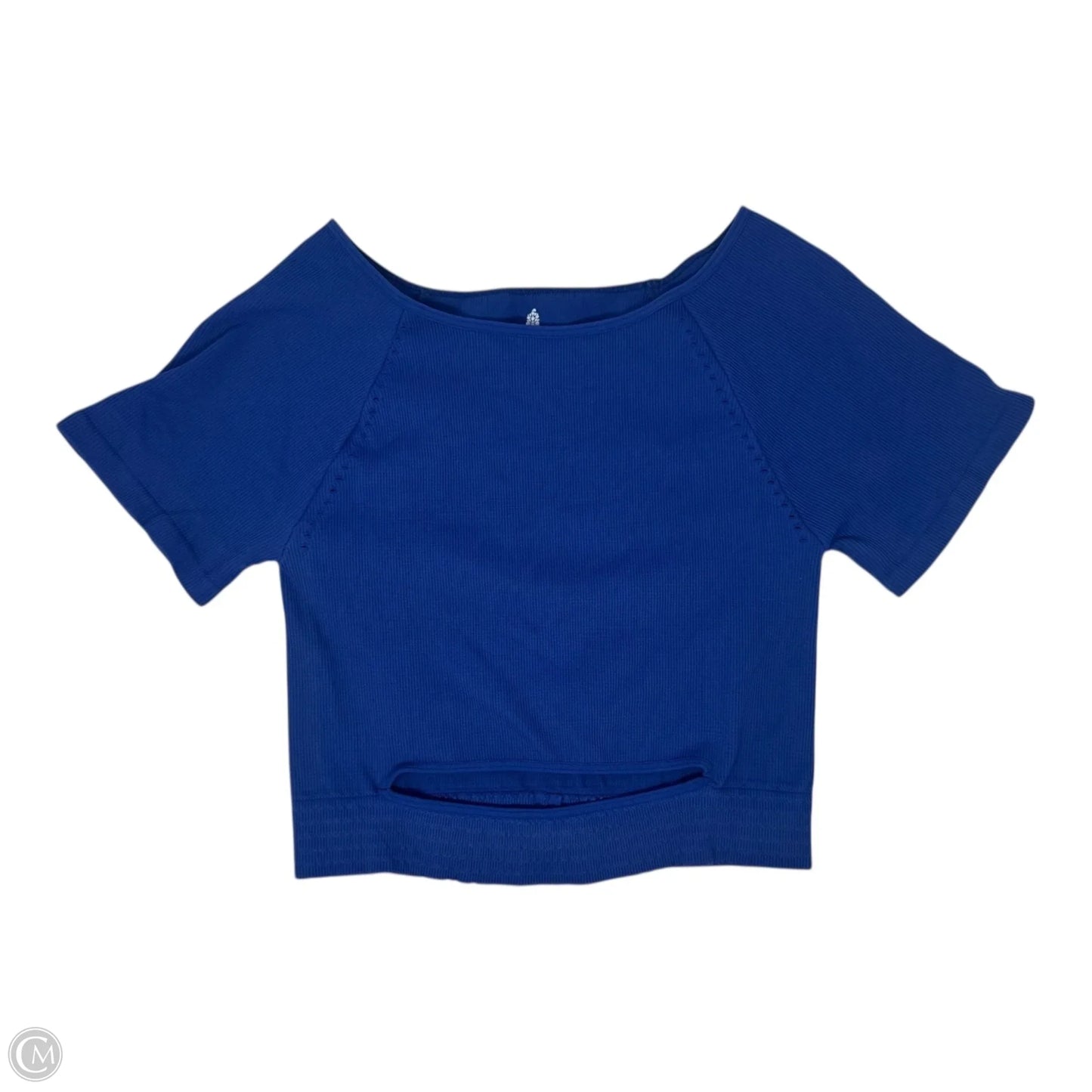 Athletic Top Short Sleeve By Free People In Blue, Size: Xl