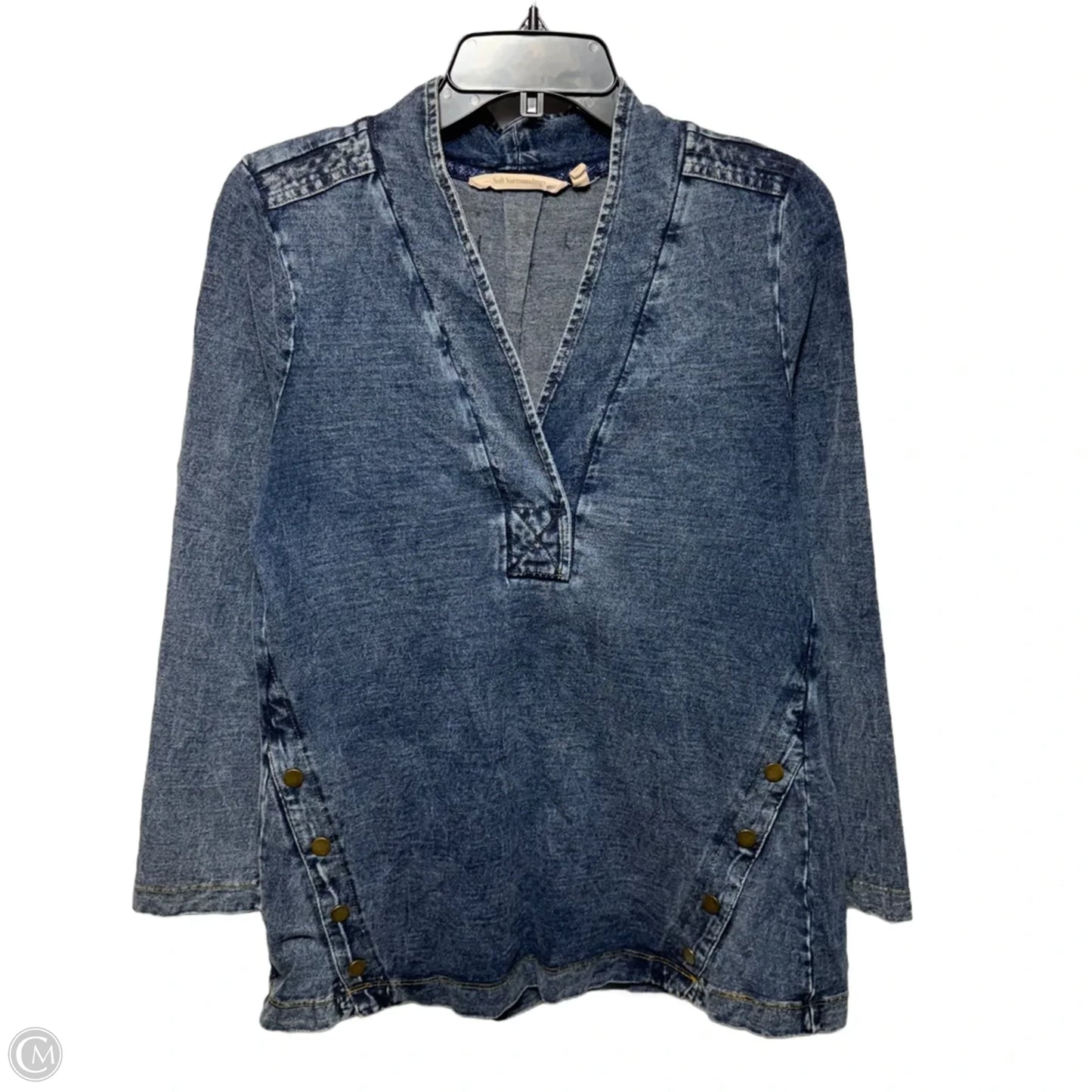 Top Long Sleeve By Soft Surroundings In Blue, Size: Sp