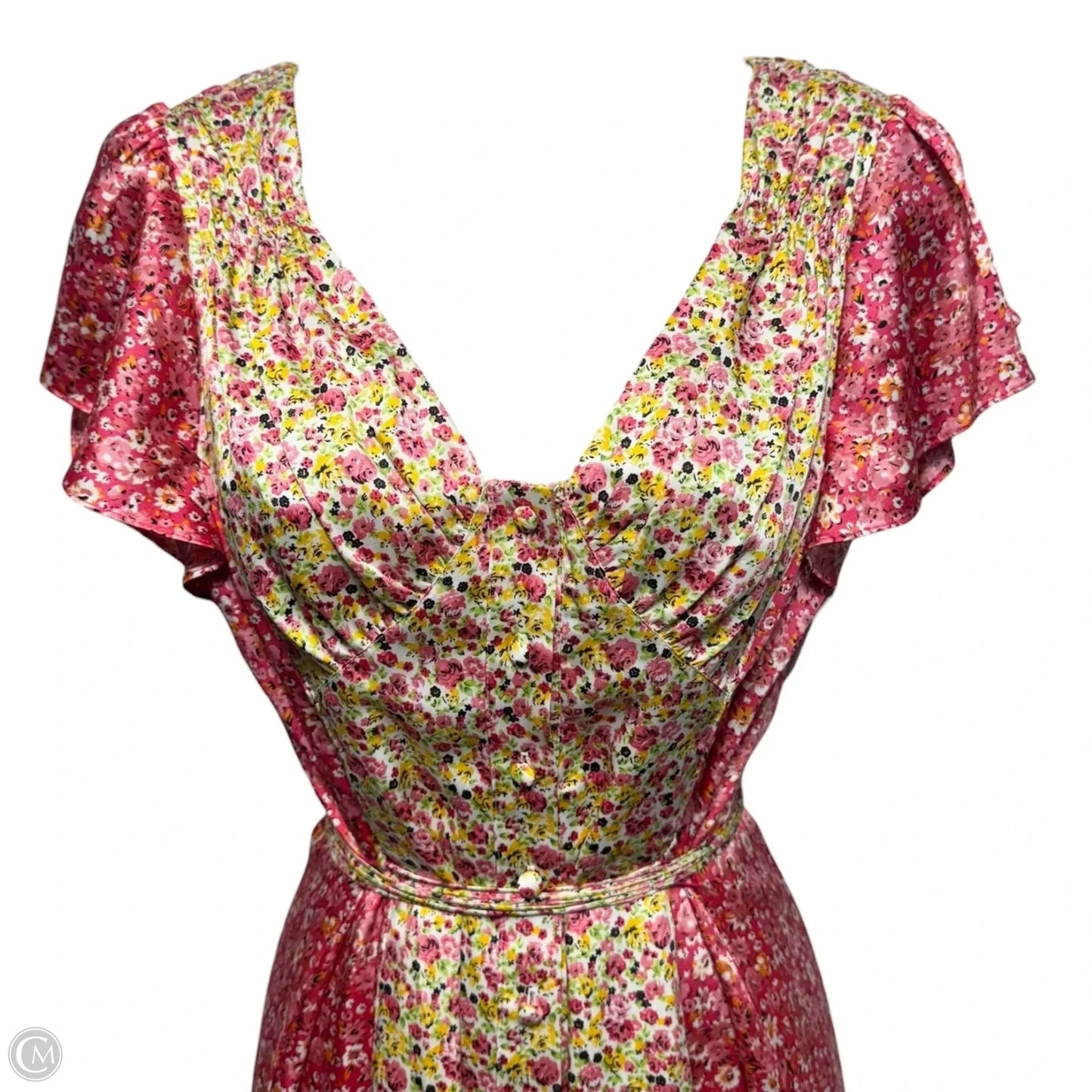 Jessica Midi Dress By Cinq À Sept In Mixed Floral Print, Size: 6