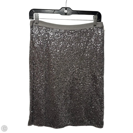 Silk Sequin Skirt Mini & Short By J. Crew In Silver, Size: 2