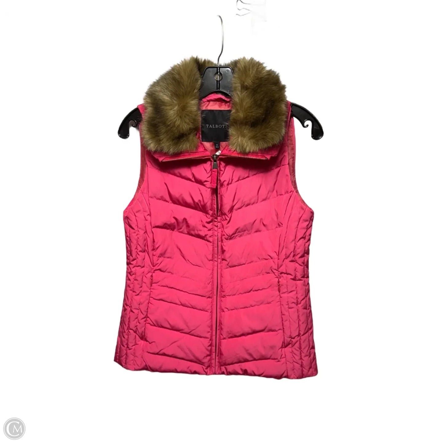Vest Puffer & Quilted By Talbots In Pink, Size: Xs
