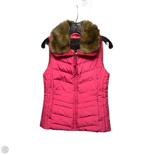 Vest Puffer & Quilted By Talbots In Pink, Size: Xs