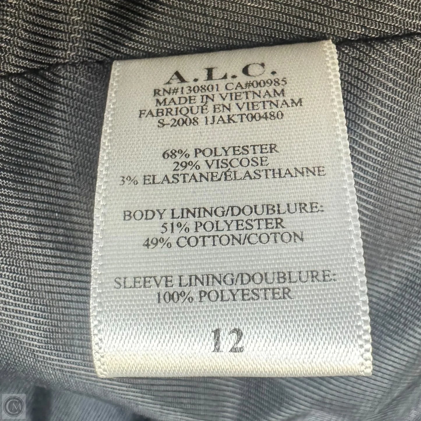 Blazer By Alc In Black, Size: 12