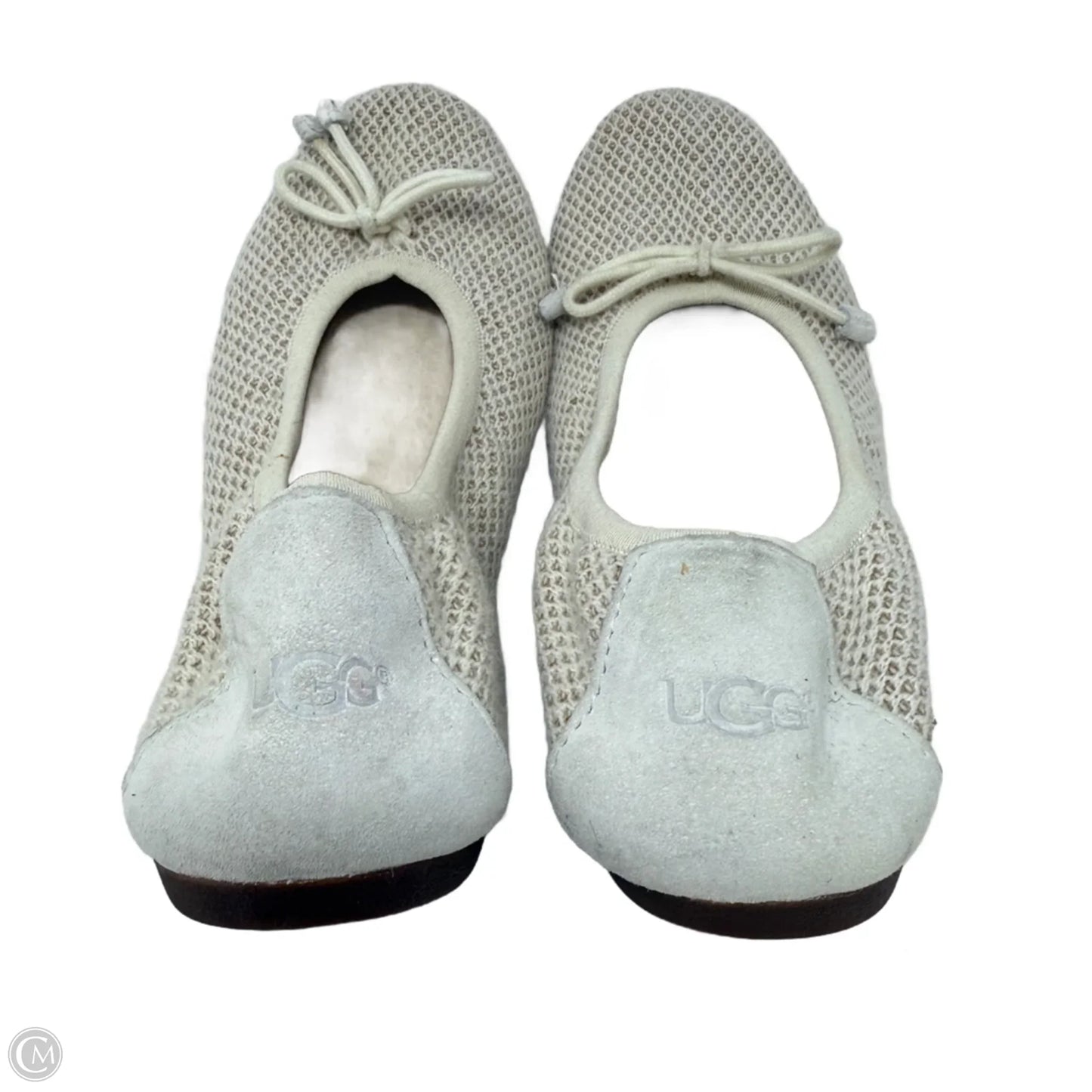 Brig Ballet Flats Designer By Ugg In Cream, Size: 8