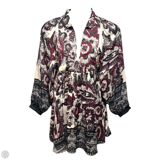 Say You Love Me Boho Paisley Mini Dress By Free People In Multi-colored, Size: M