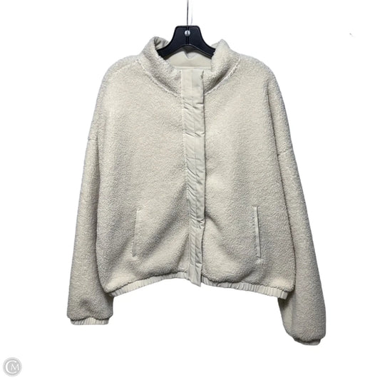 Jacket Faux Fur & Sherpa By Body & Sol In Cream, Size: Xl