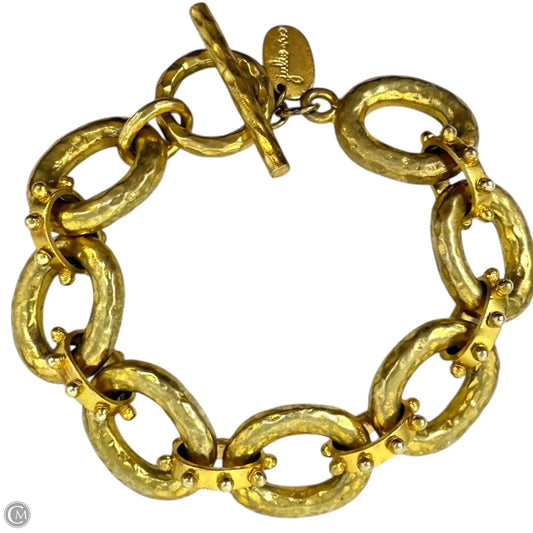 Vintage SoHo 24K Gold Plate Link Bracelet By Julie Vos