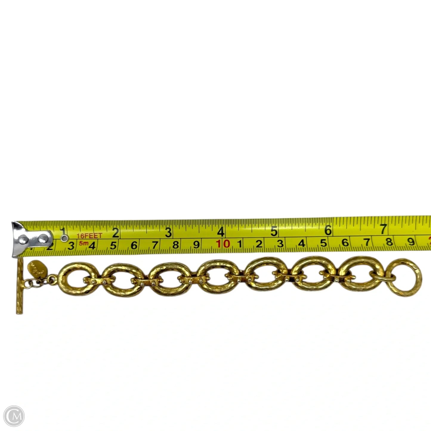 Vintage SoHo 24K Gold Plate Link Bracelet By Julie Vos