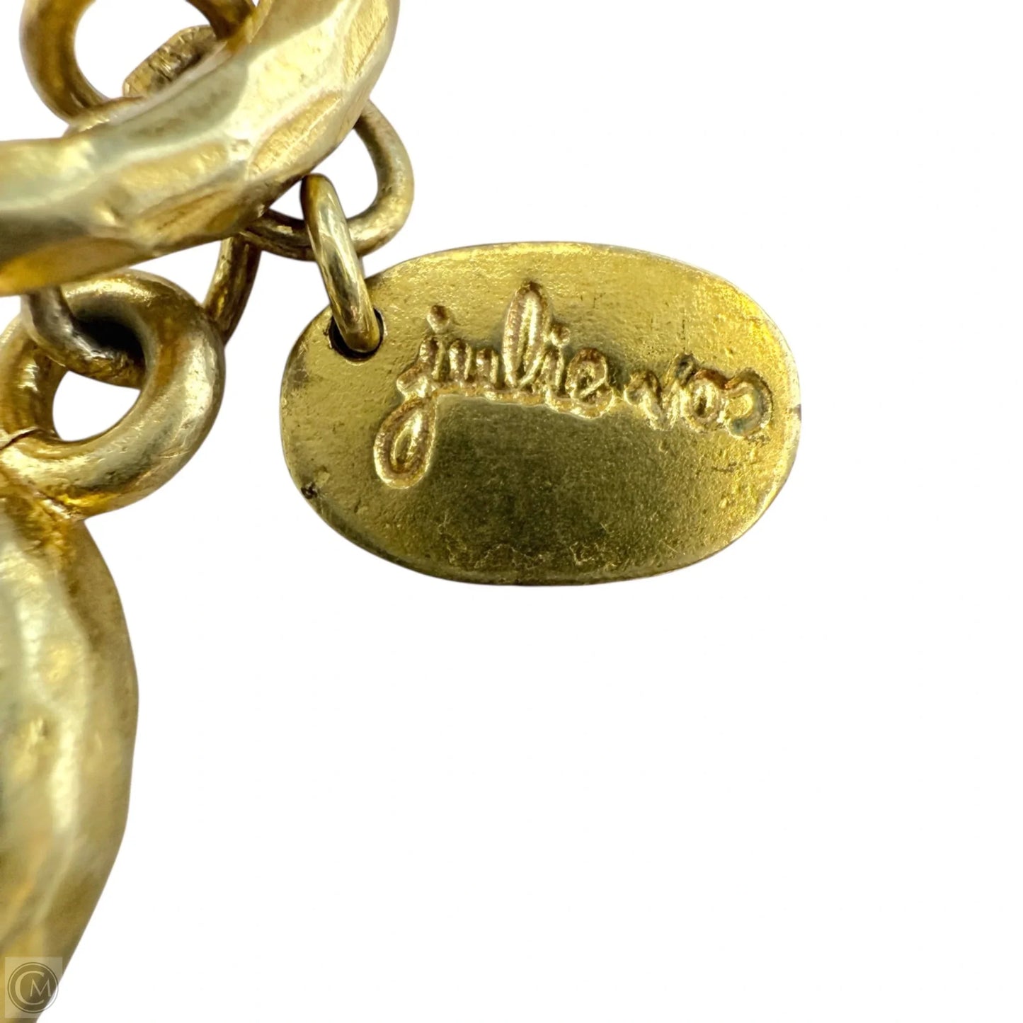 Vintage SoHo 24K Gold Plate Link Bracelet By Julie Vos