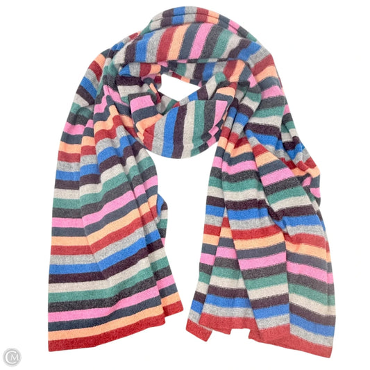 Multi Stripe Cashmere Travel Wrap Chroma Multi By White And Warren