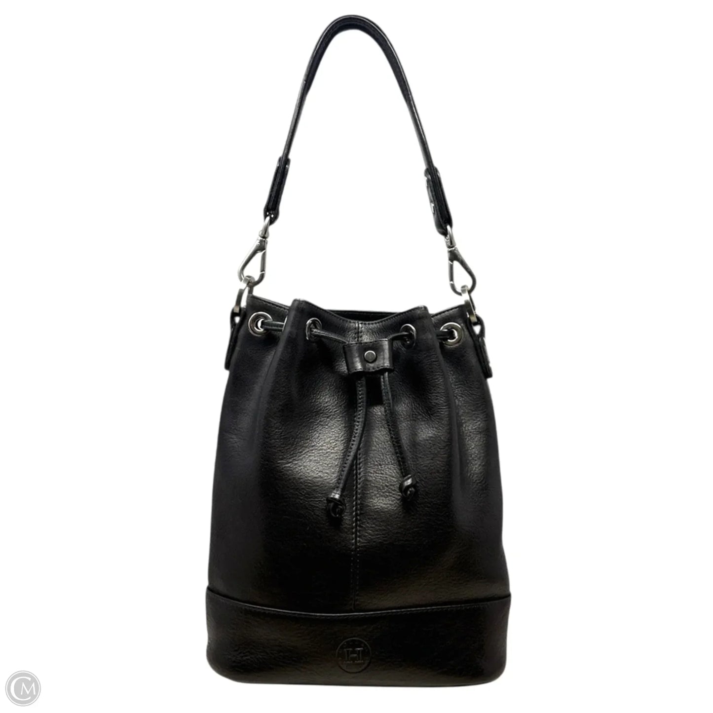 Orla Leather Drawsting Bucket Bag By Holden Leather Goods, Size: Medium