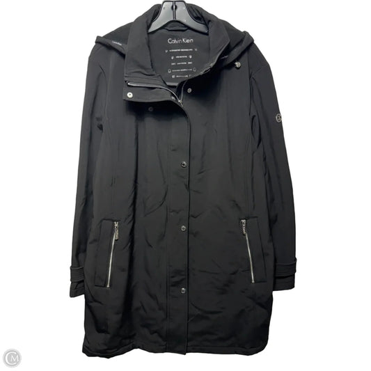 Water Resistant Coat By Calvin Klein In Black, Size: 2x