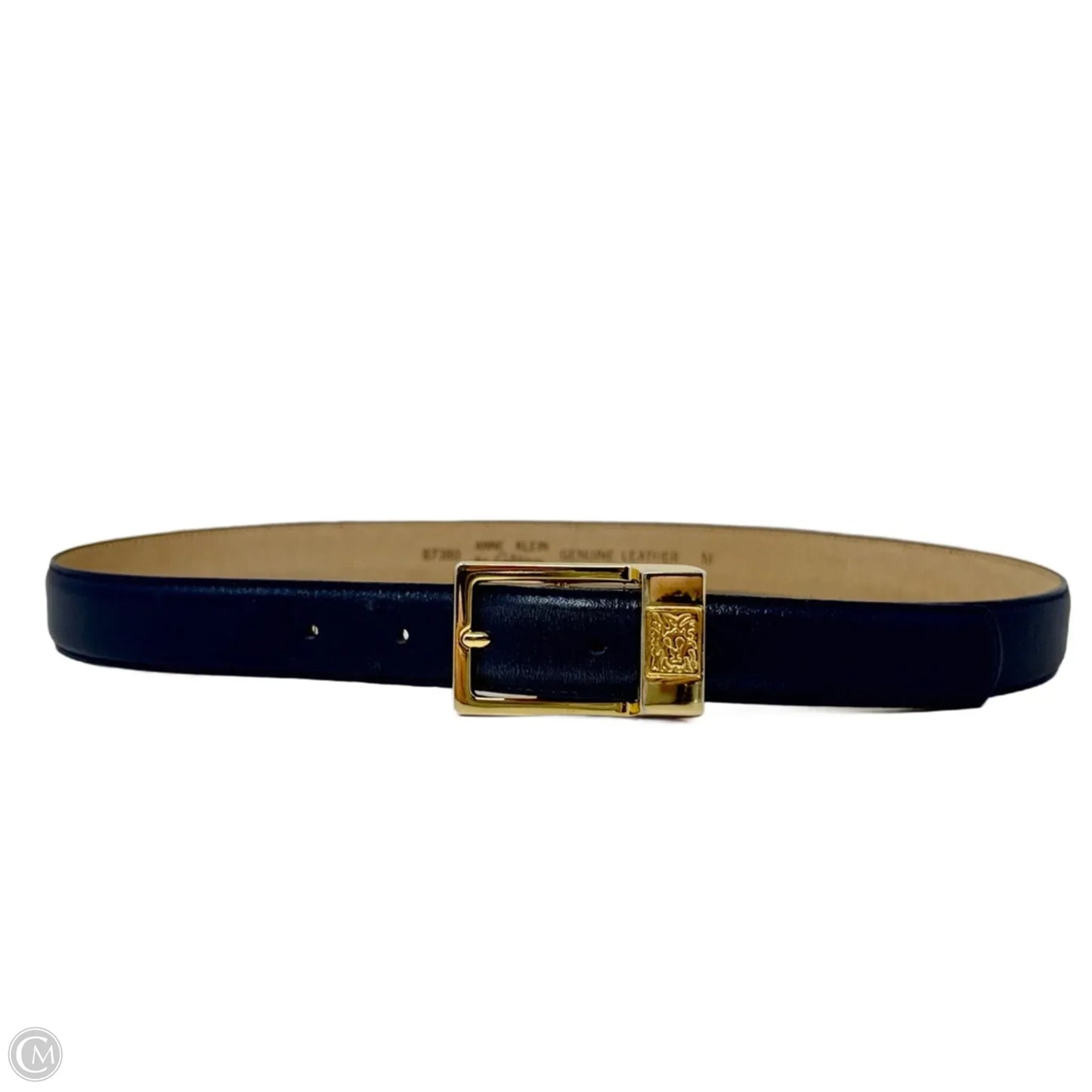Vintage  Leather Belt By Anne Klein, Size: Medium