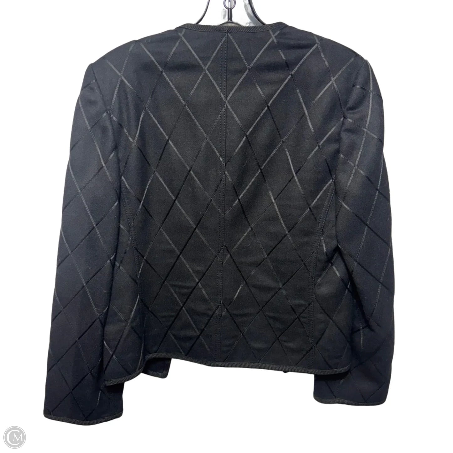 Wool Blazer By Louis Féraud In Black, Size: M