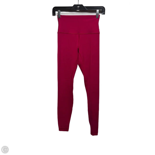 Athletic Leggings By Lululemon In Pink, Size: 4