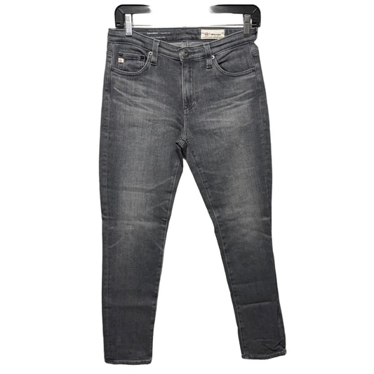 Pia Ankle Cigarette Jeans Skinny By Adriano Goldschmied In Grey Denim, Size: 2