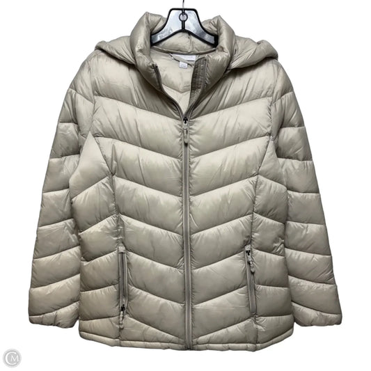 Jacket Puffer & Quilted By Charter Club In Beige, Size: M