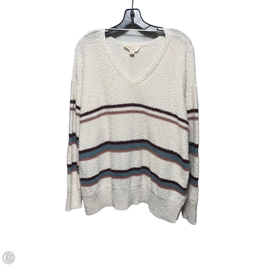 Sweater By Nurture By Westbound Woman In Striped Pattern, Size: 1x