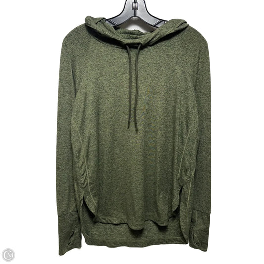 Athletic Top Long Sleeve Hoodie By Athleta In Green, Size: S