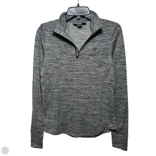 Athletic Top Long Sleeve Collar By Ariat In Grey, Size: M