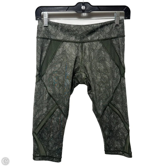 Athletic Leggings Capris By Lululemon In Green, Size: 4