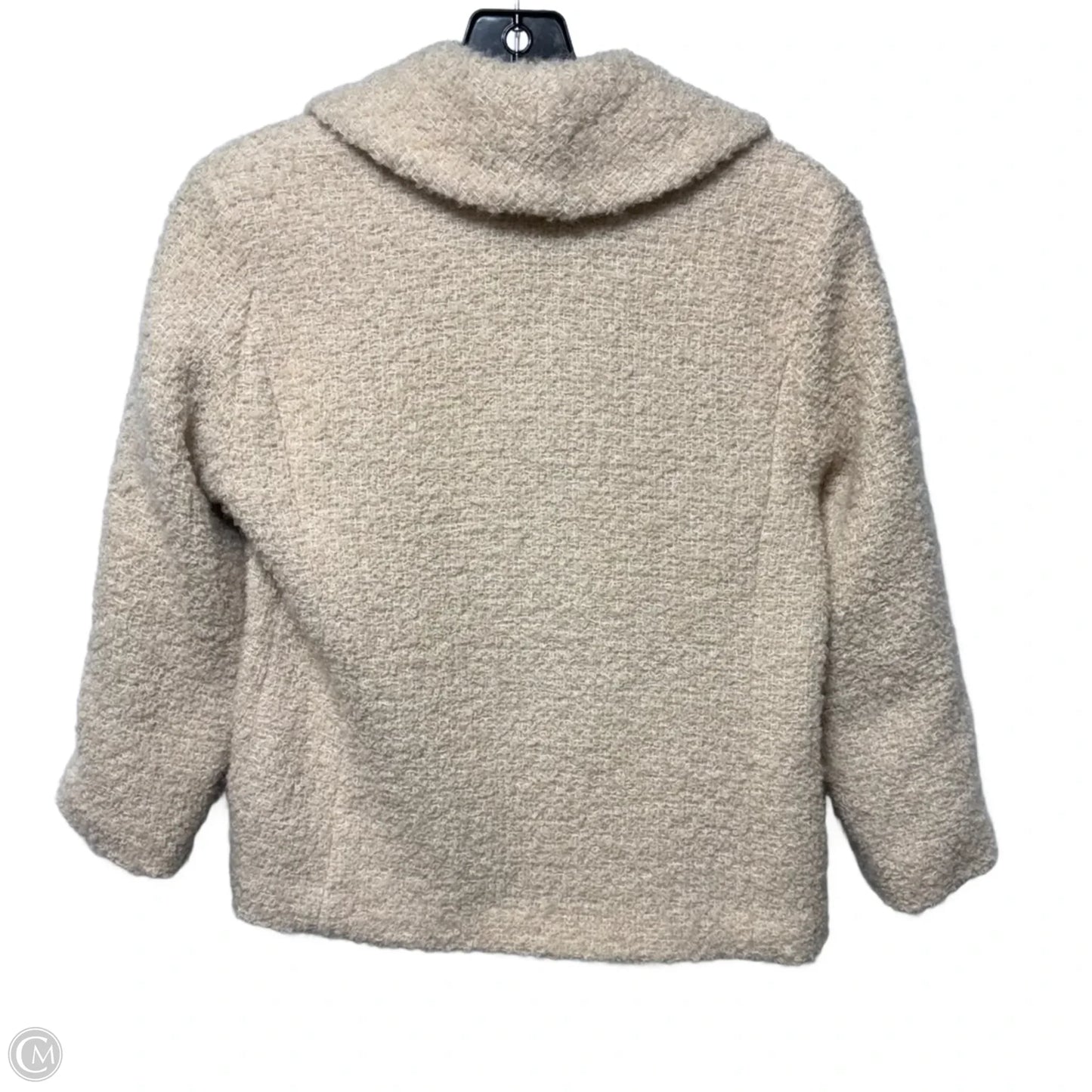 Wool Blend Jacket By Eileen Fisher In Beige, Size: Sp