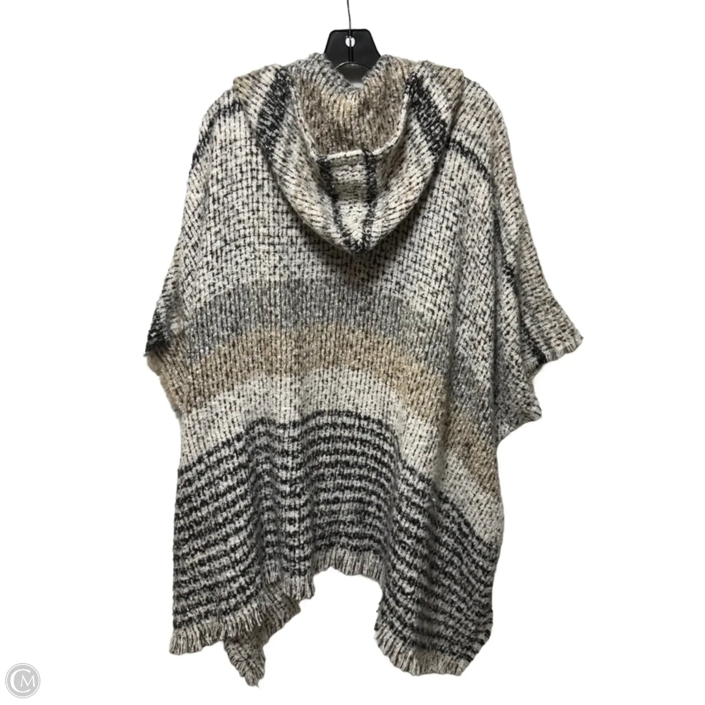 Hooded Poncho By Vince Camuto In Multi-colored, Size: Osfm