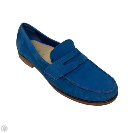 Tarese Suede Penny Loafers By Cole-haan In Blue, Size: 8