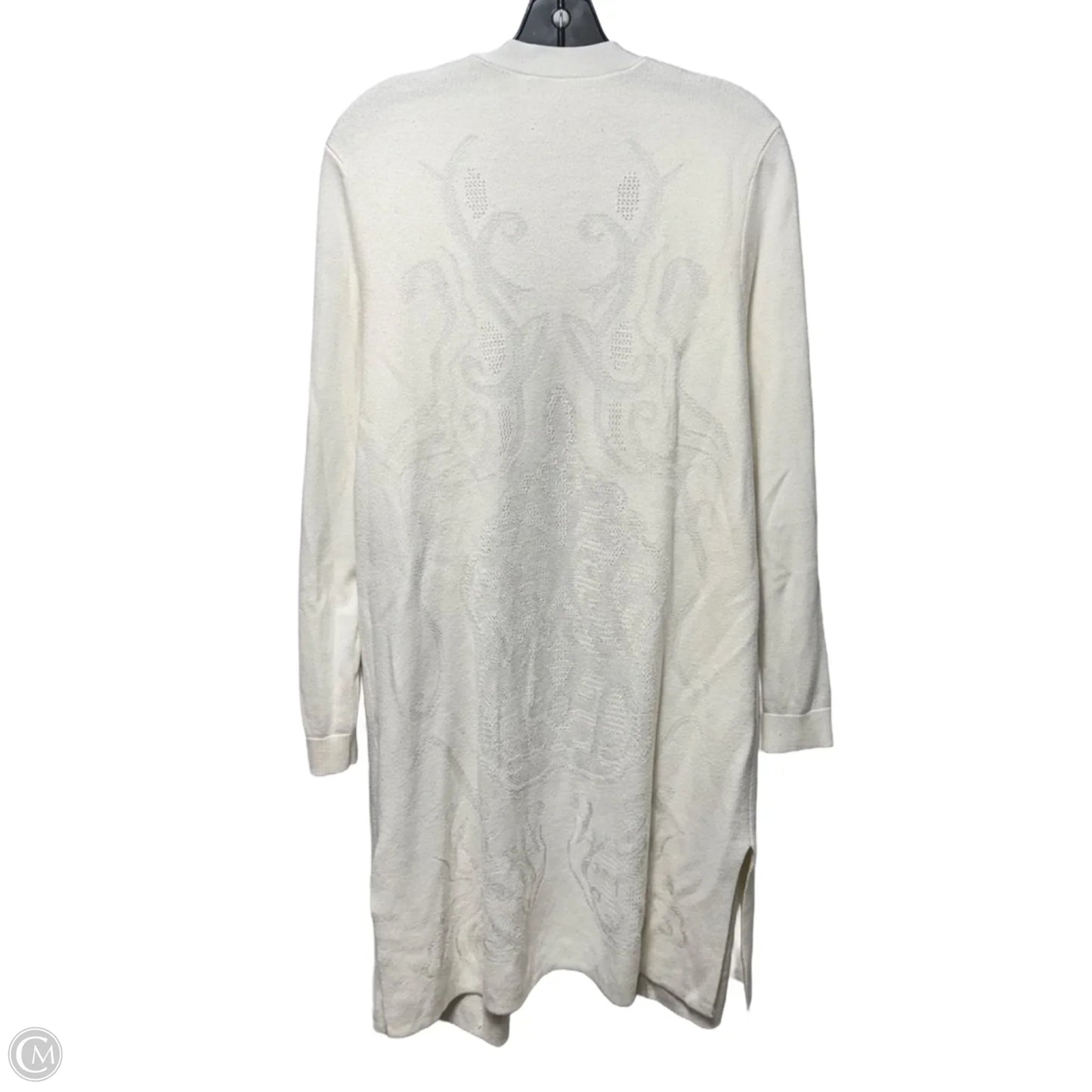 Sweater Cardigan By Chicos In White, Size: Xl