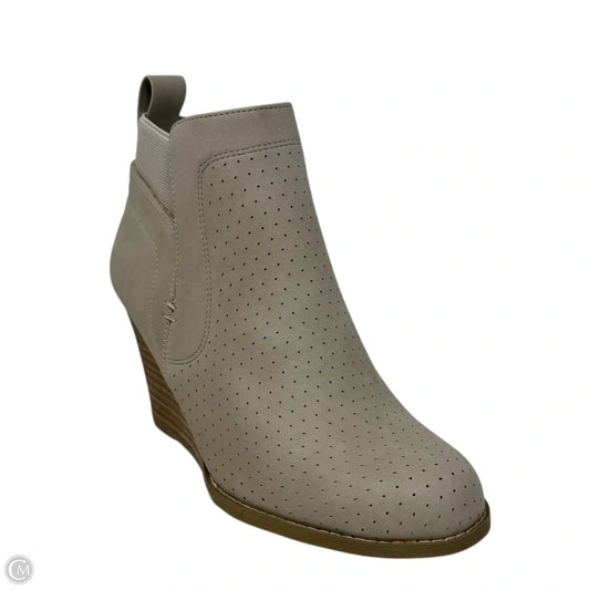 Gerdy Wedge Ankle Booties By Dolce Vita In Beige, Size: 7
