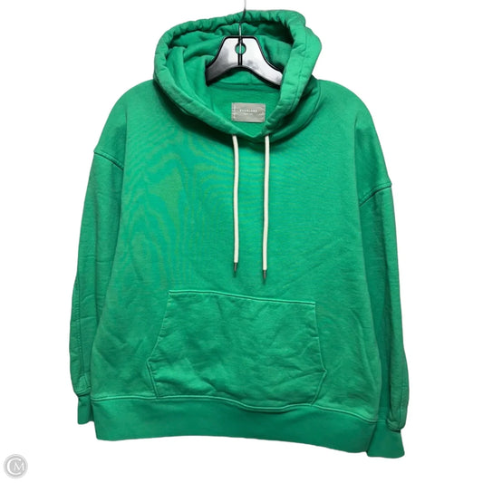 Sweatshirt Hoodie By Everlane In Green, Size: S