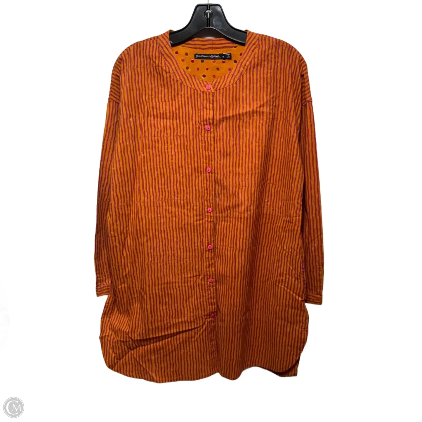 Tunic Long Sleeve By gudrun sjoden In Striped Pattern, Size: M