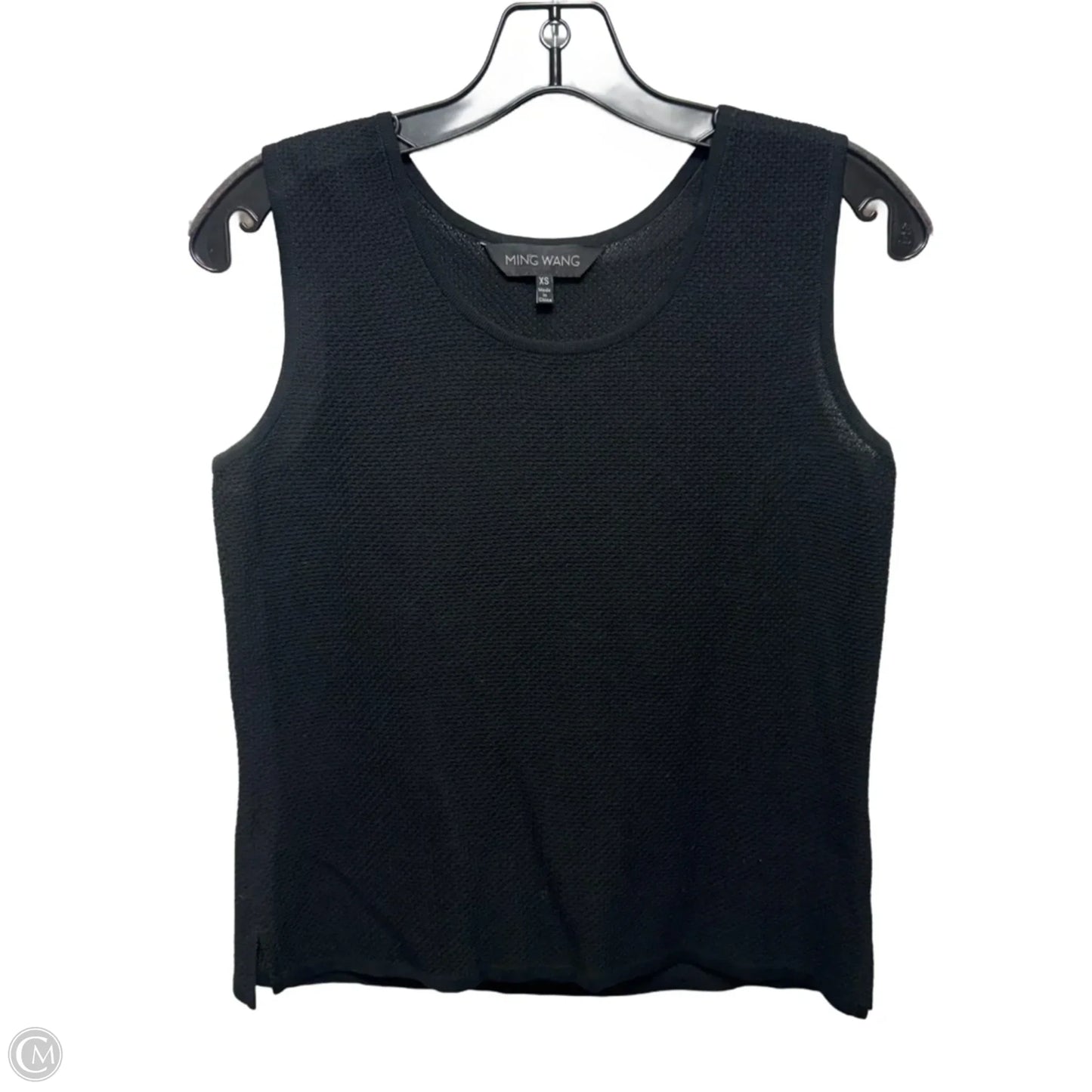 Top Sleeveless By Ming Wang In Black, Size: Xs