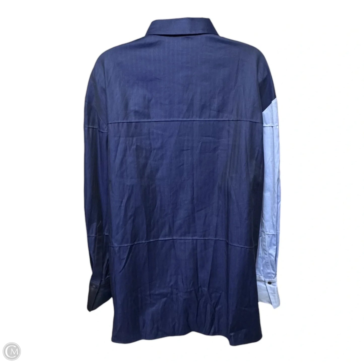 Top Long Sleeve By Partow In Blue, Size: 4
