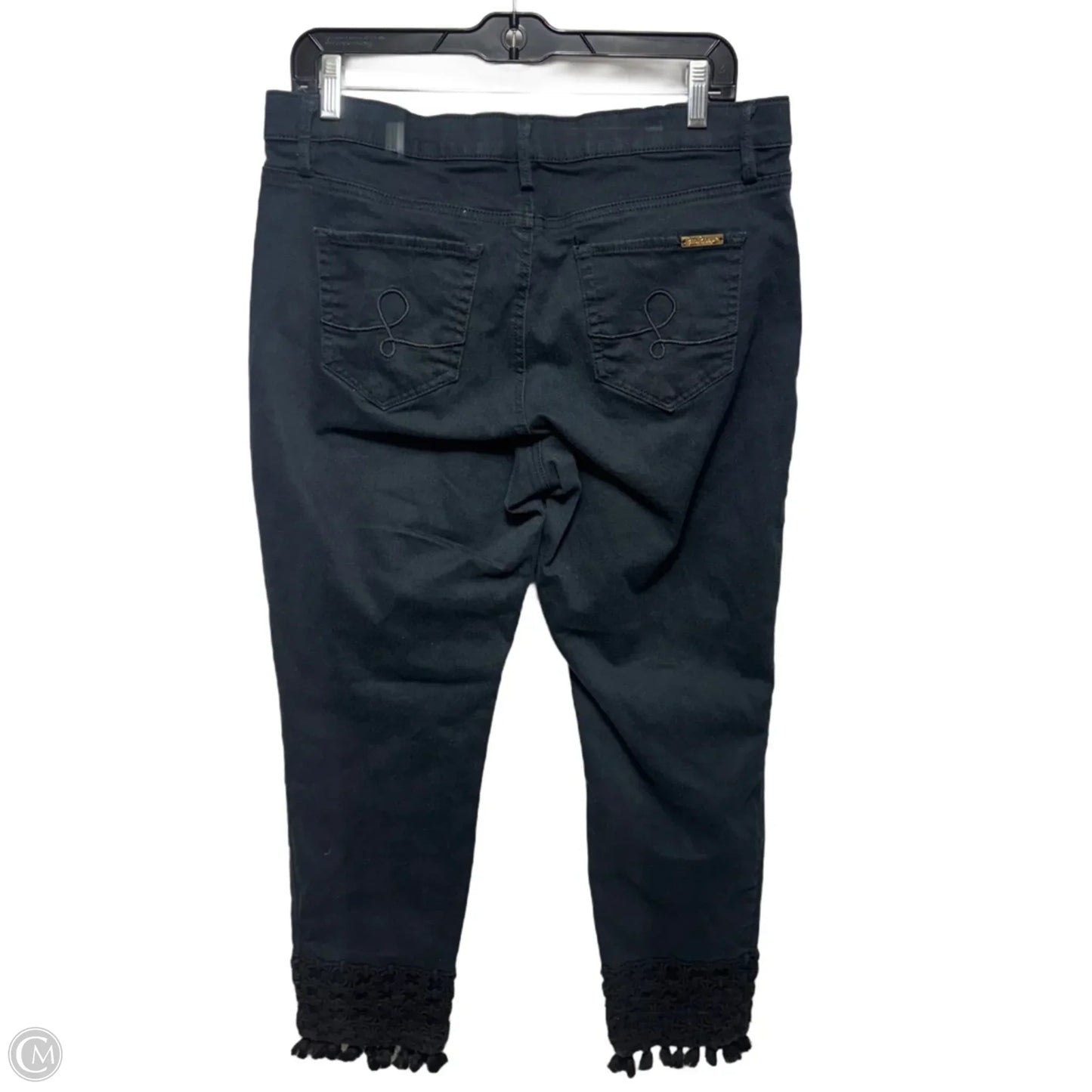 South Ocean Skinny Cropped Jeans Designer By Lilly Pulitzer In Black, Size: 14