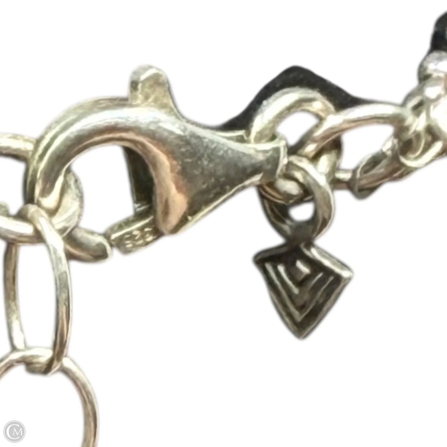 Triple Strand Sterling Silver & Black Glass Beaded Necklace By Silpada