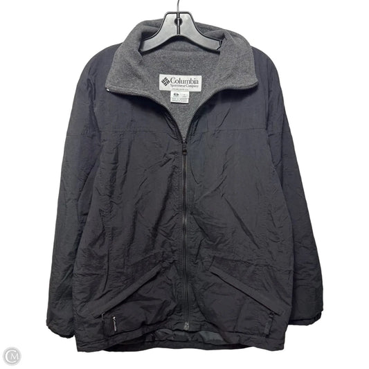 Fleece Lined Windbreaker Jacket By Columbia In Black, Size: S