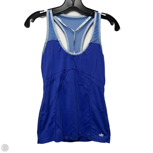 Athletic Tank Top By Alo In Blue, Size: M