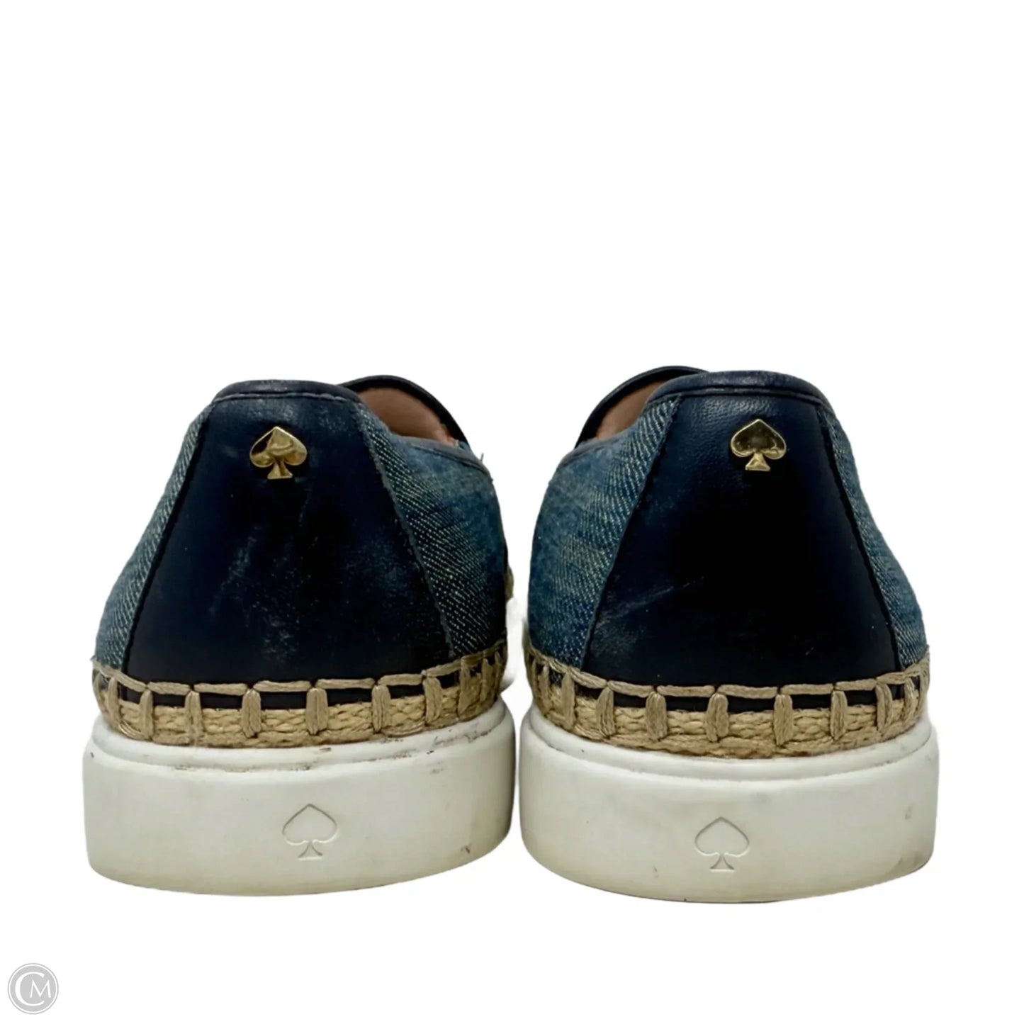 Cory Denim Slip-On Sneakers Designer By Kate Spade In Blue Denim, Size: 9