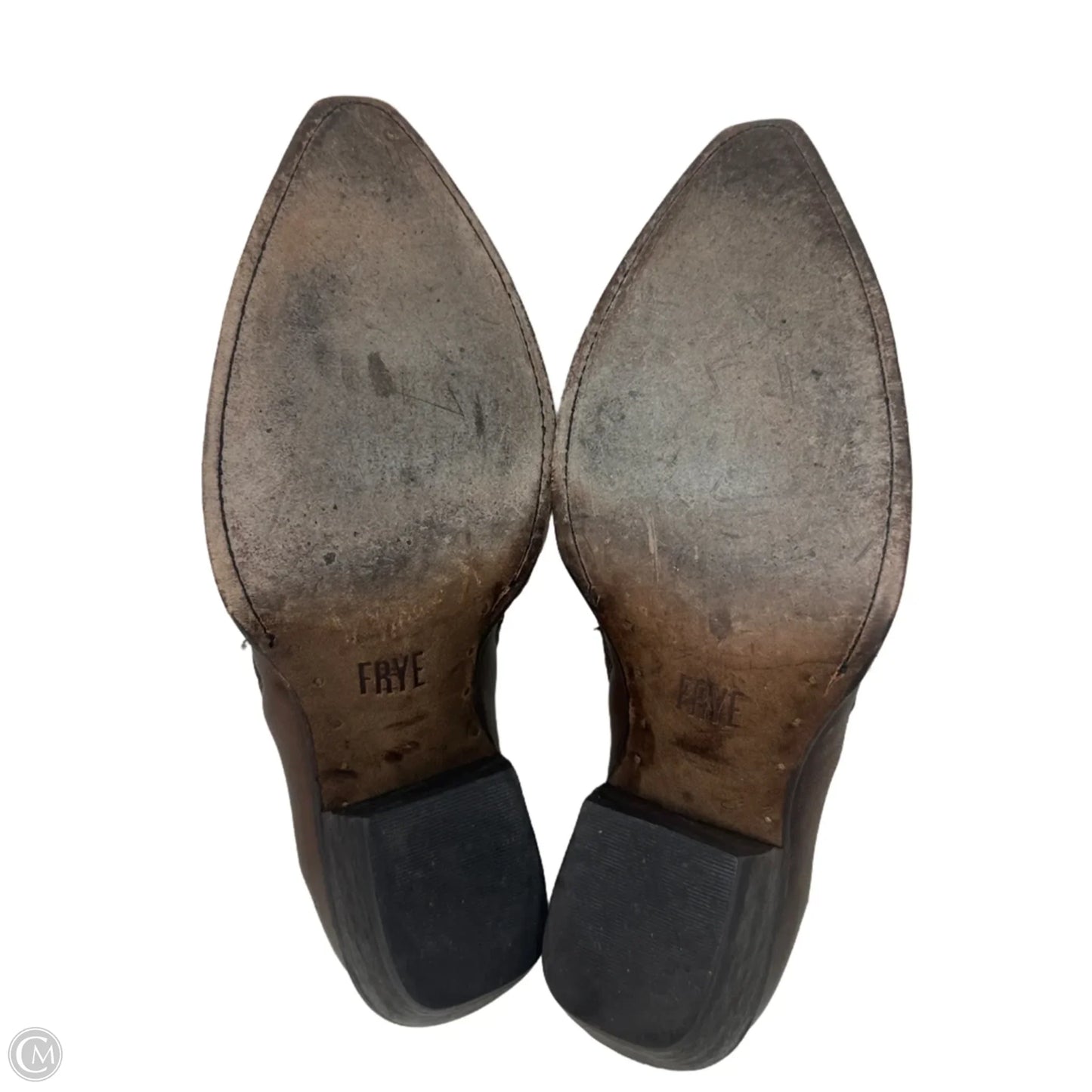 Sacha Moto Shooties Designer By Frye In Tan, Size: 9