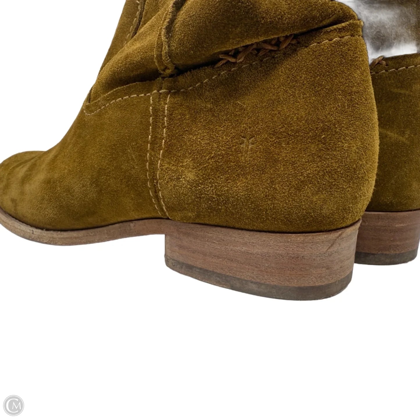 Cara Short Slouch Boots Designer By Frye In Brown, Size: 9