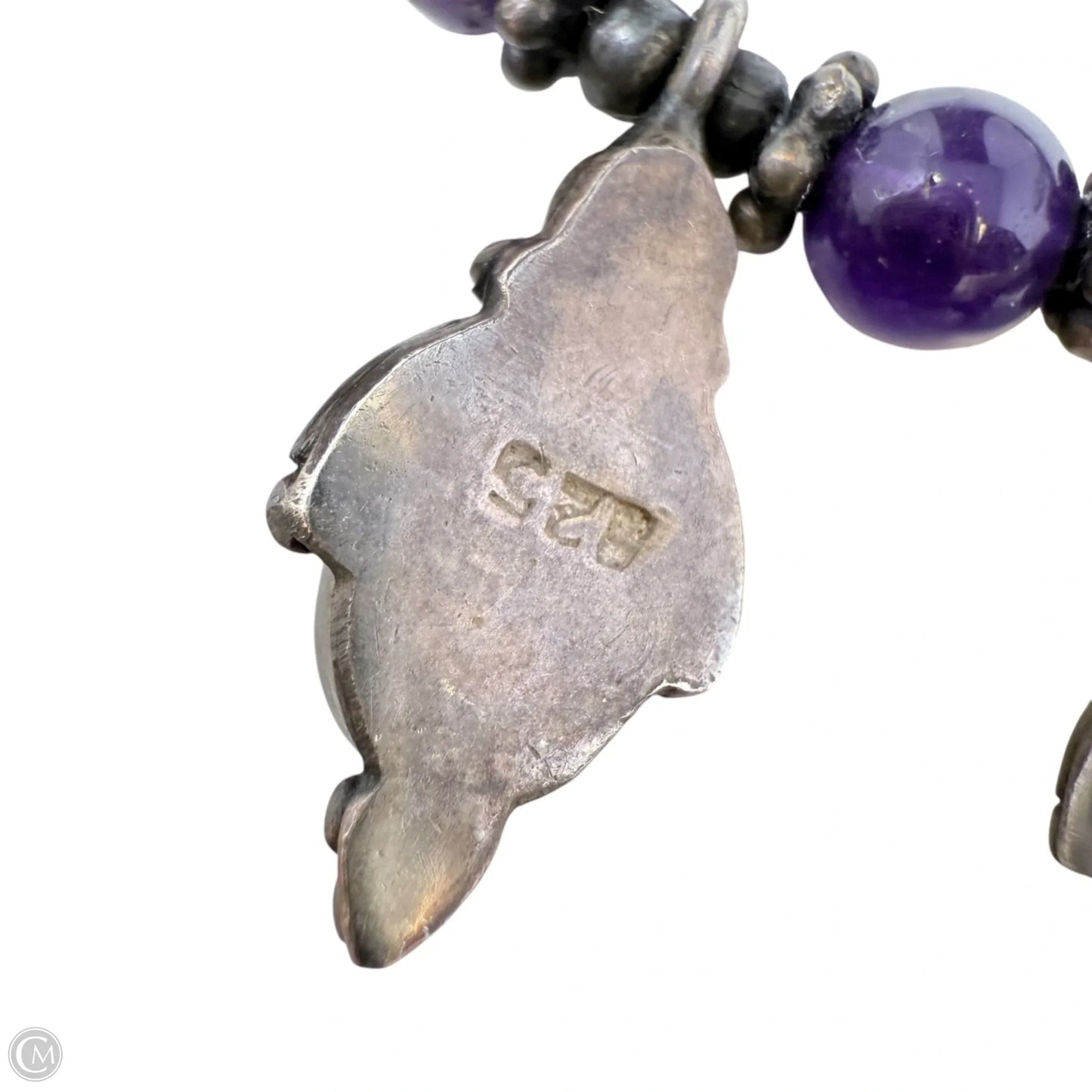 Sterling Silver & Amethyst Choker Necklace