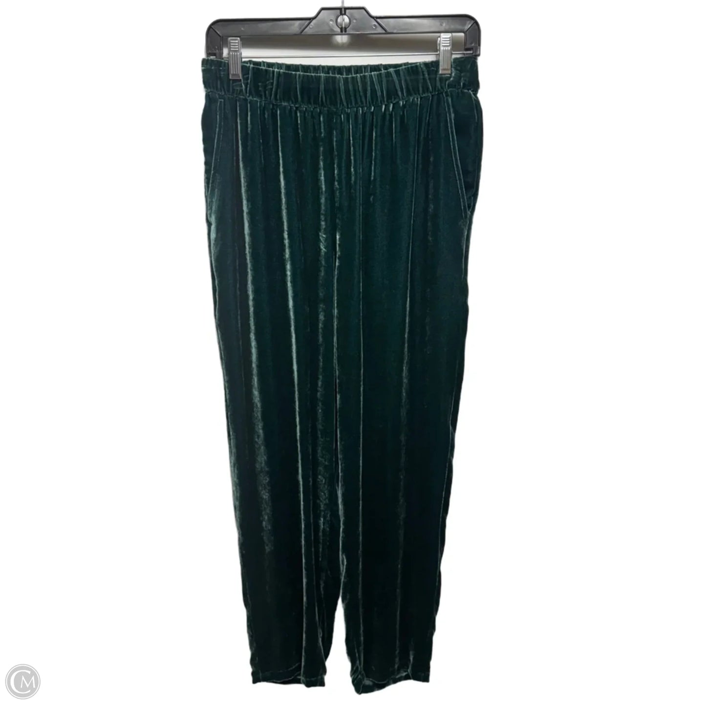 Velvet Tapered Pant By Eileen Fisher In Green, Size: Sp