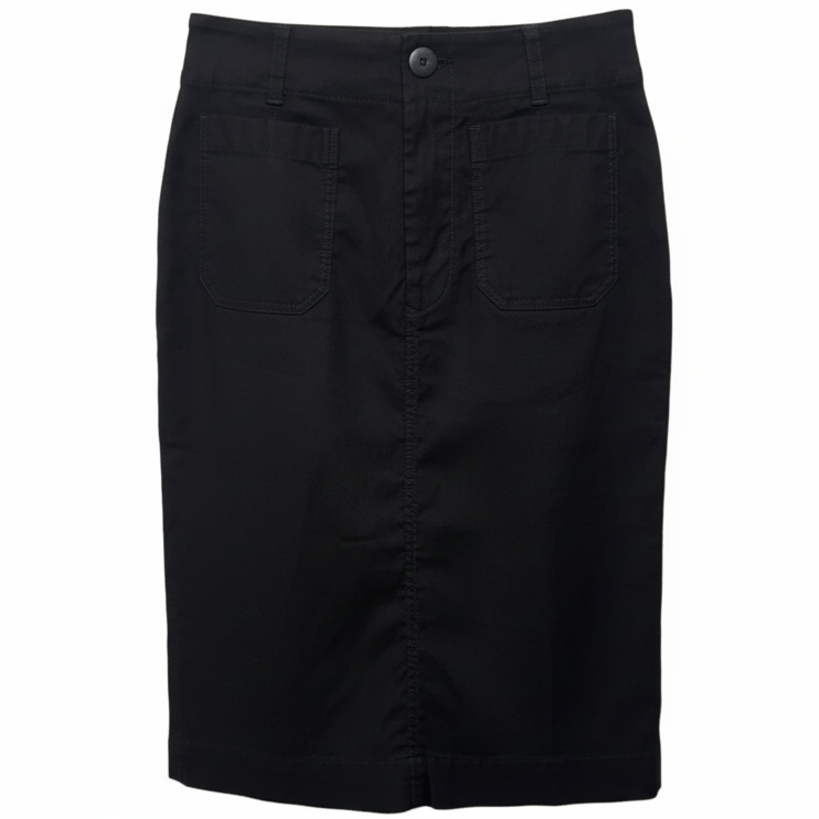 The Colette Midi Skirt By Maeve In Black, Size: S