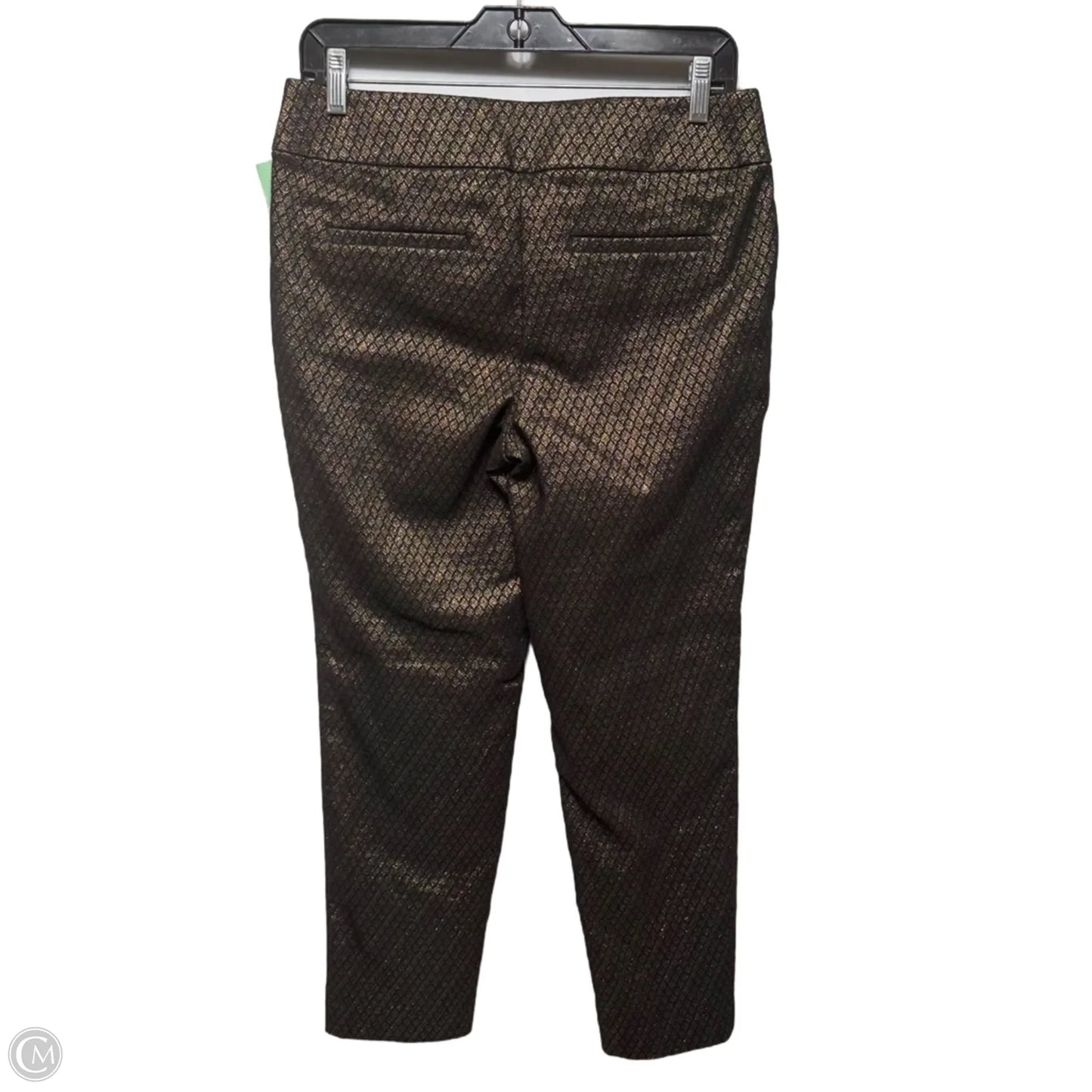 Metallic Pants Dress By Loft In Black & Gold, Size: 4