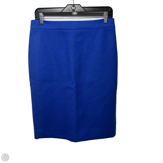 Wool Skirt Mini & Short By J. Crew In Blue, Size: 4