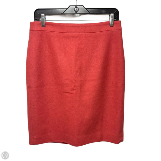 Wool Blend Skirt Mini & Short By J. Crew In Peach, Size: 6
