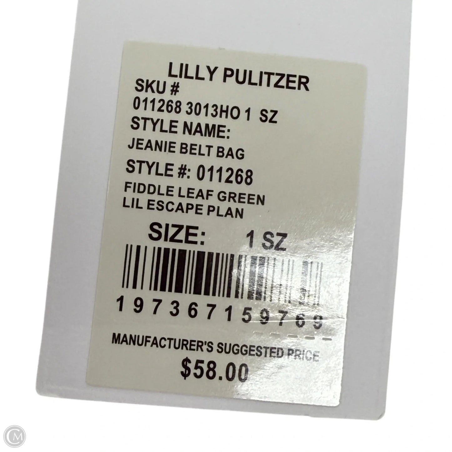 Jeanie Belt Bag By Lilly Pulitzer, Size: Medium