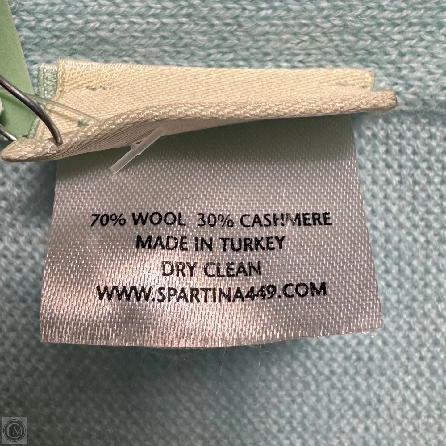 Wool-Cashmere Poncho By Spartina In Sea Foam, Size: Osfm