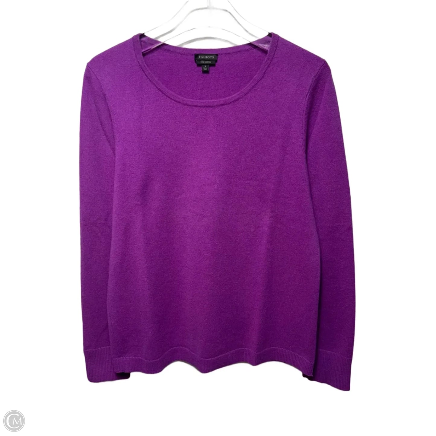 Cashmere Sweater By Talbots In Purple, Size: L